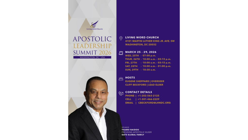 Apostolic Leadership Summit 2026 event information.